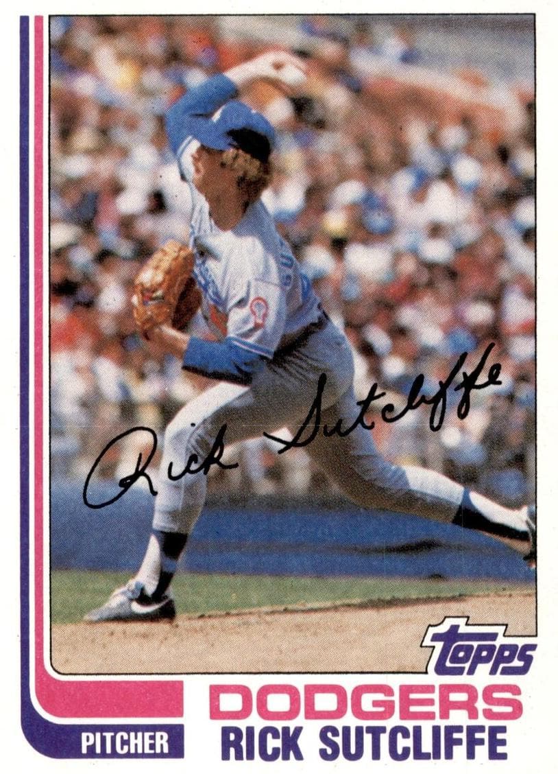 Rick Sutcliffe 1982 topps Topps
