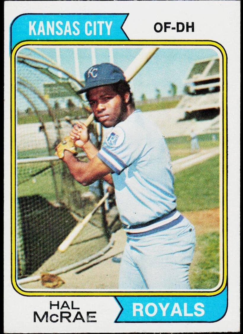 Hal McRae 1974 topps Topps