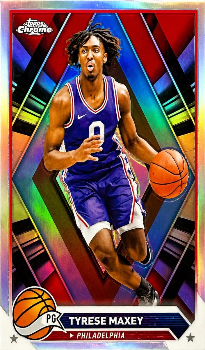 Tyrese Maxey 2023 topps Topps Chrome