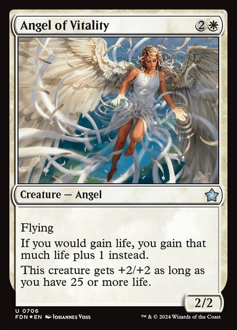 Angel of Vitality 2024 Magic: The Gathering Foundations