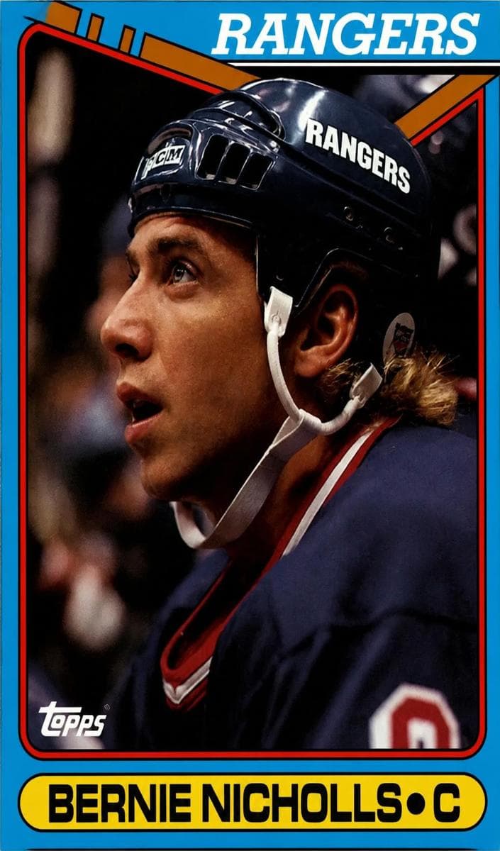 Bernie Nicholls 1990 topps Topps