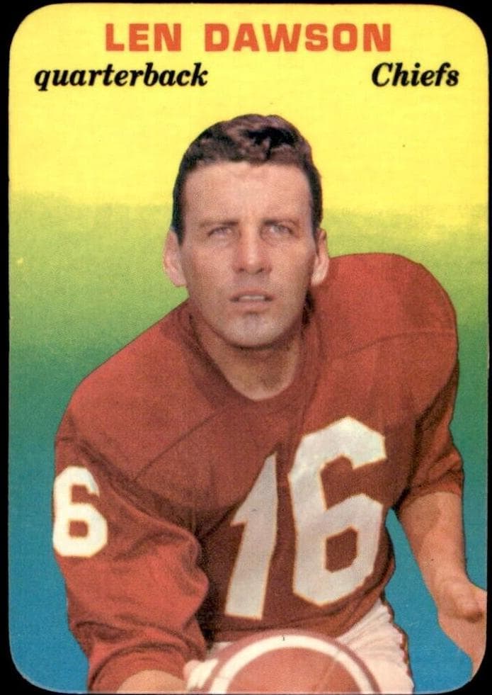 Len Dawson 1970 topps Super Glossy