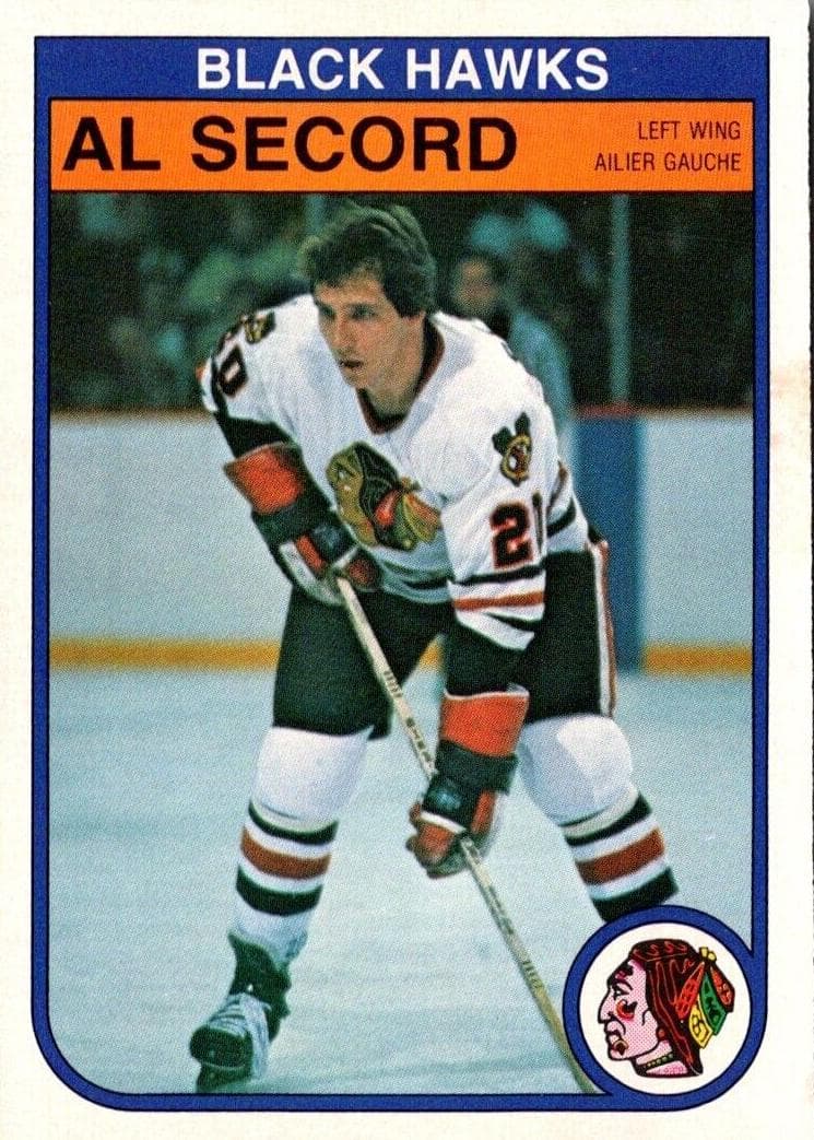 Al Secord 1982 topps O-Pee-Chee