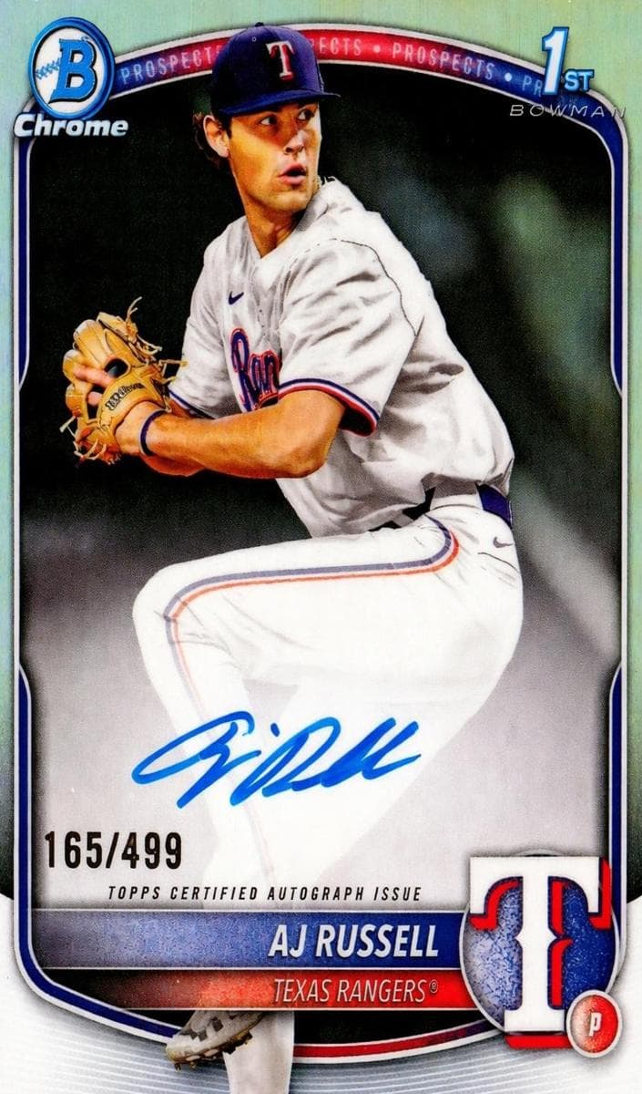 AJ Russell trading card