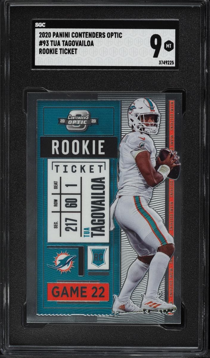 Tua Tagovailoa 2020 panini Panini Contenders Optic