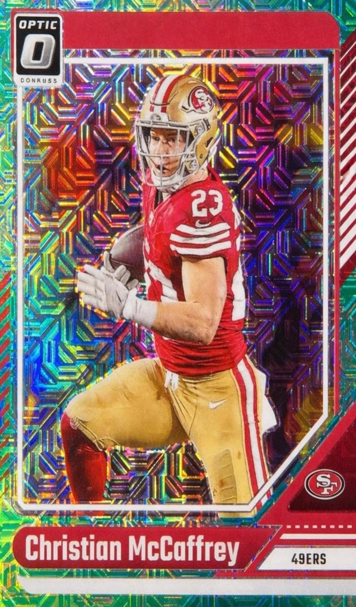 Christian McCaffrey 2024 panini Panini Donruss Optic