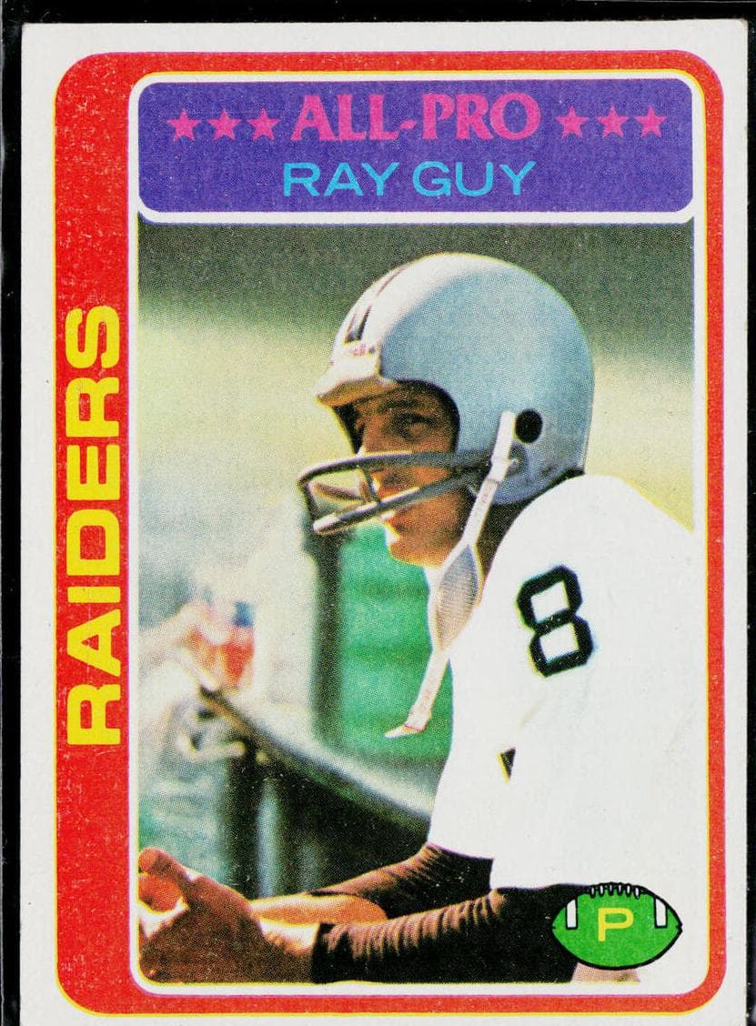 Ray Guy 1978 topps Topps