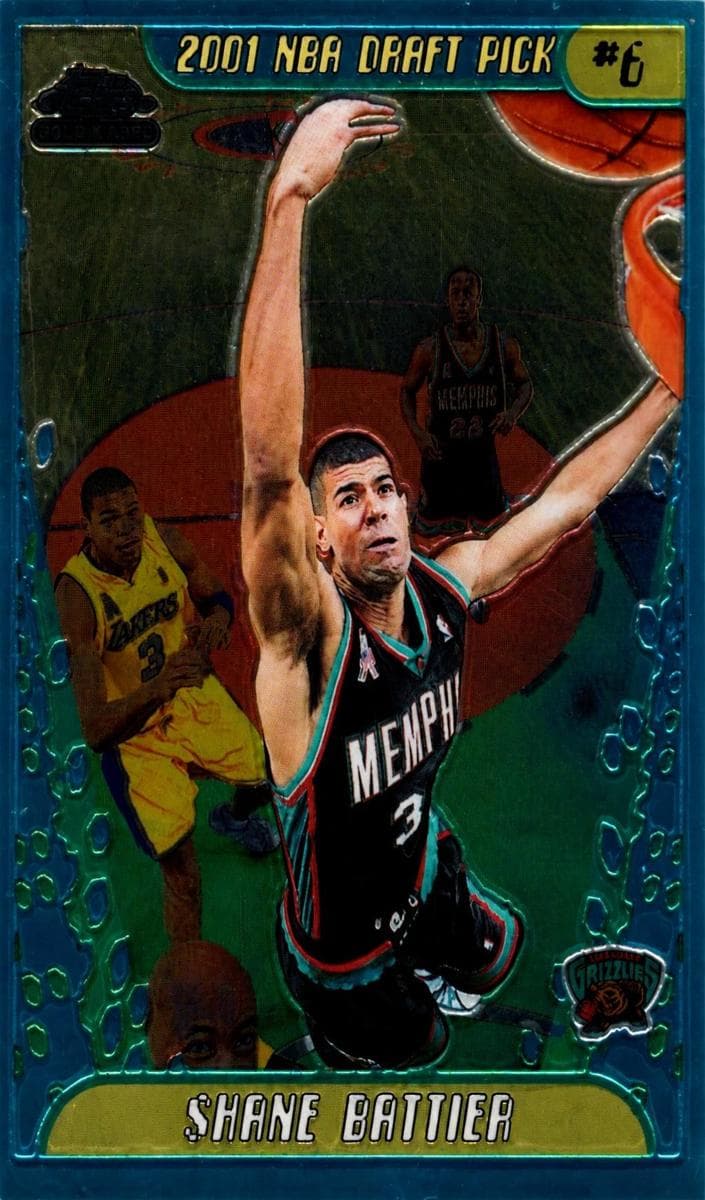 Shane Battier 2001 topps Topps Chrome
