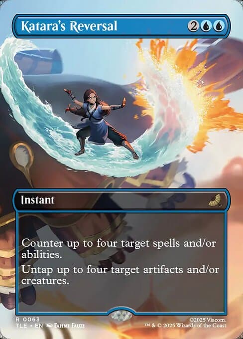 Katara's Reversal 2025 Magic: The Gathering Avatar: The Last Airbender Eternal Borderless