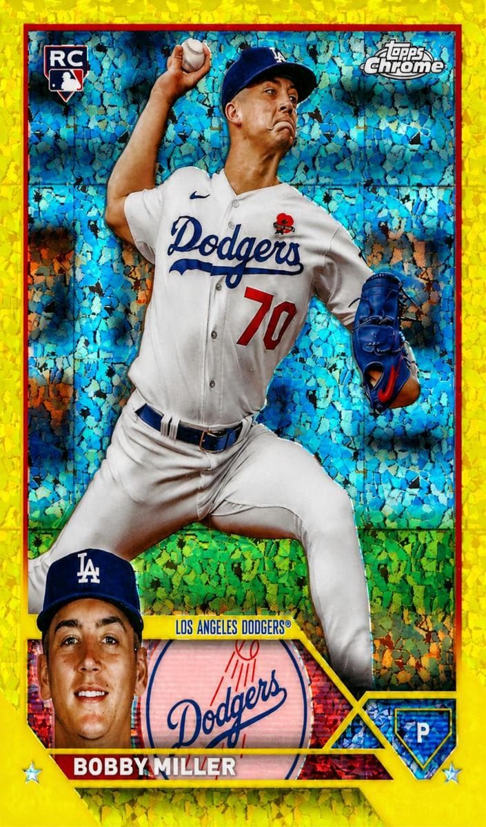 Bobby Miller 2023 topps Topps Chrome Update