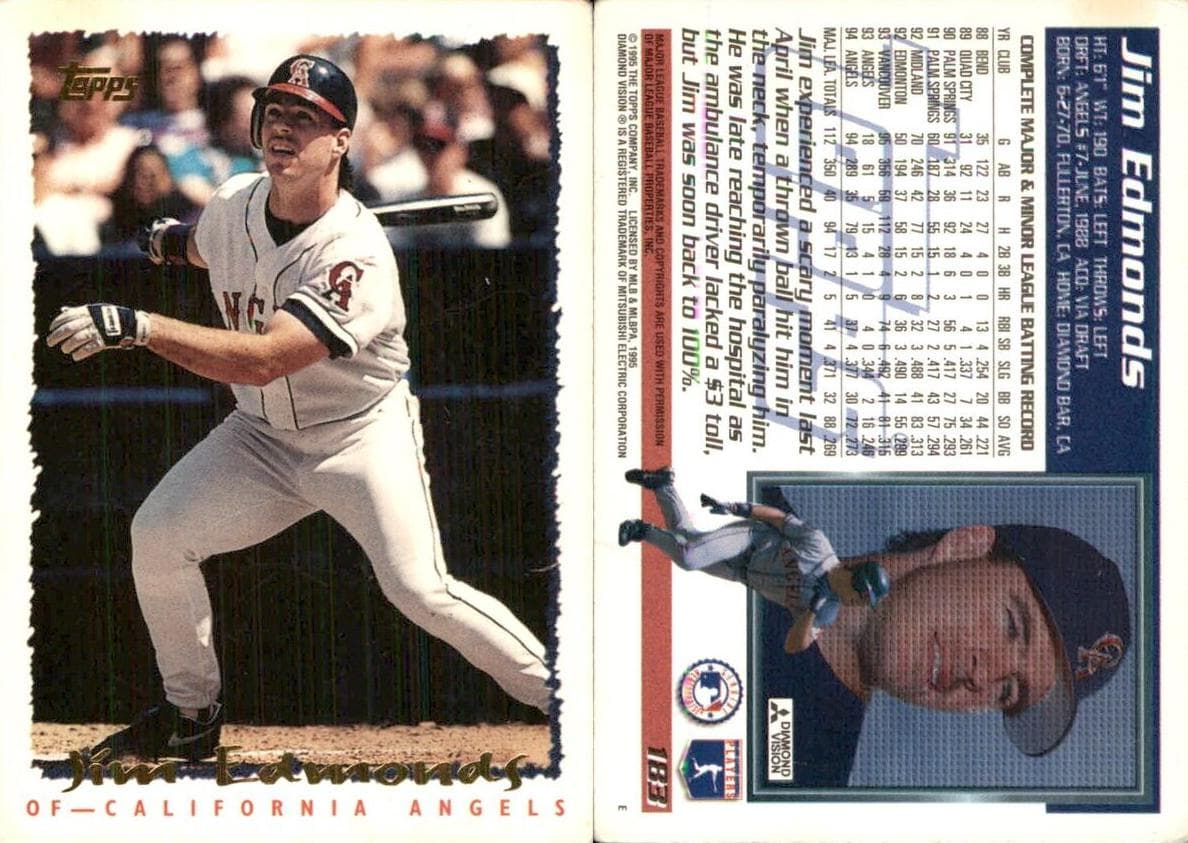 Jim Edmonds 1995 topps Topps