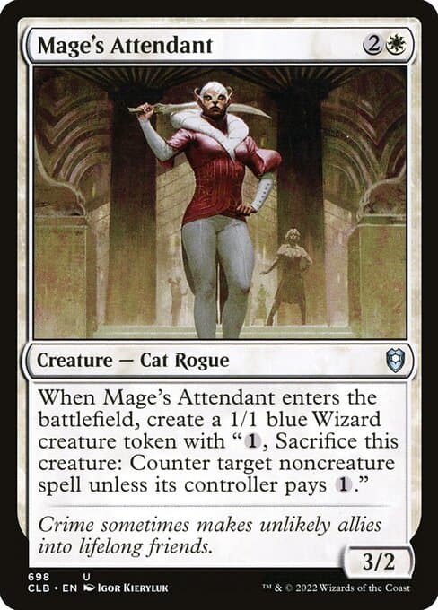 Mage's Attendant 2022 Magic: The Gathering Commander Legends: Battle for Baldur's Gate