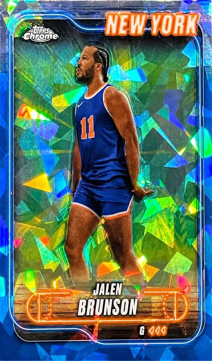 Jalen Brunson 2024 topps Topps Chrome Sapphire Edition