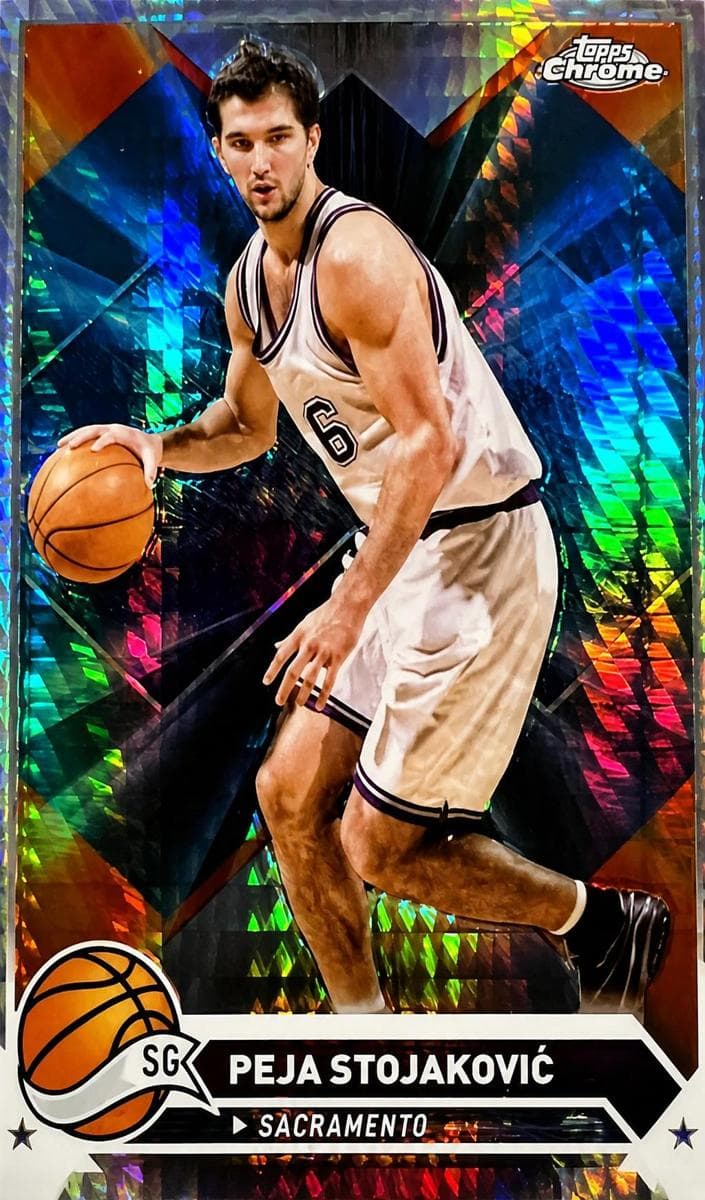 Peja Stojaković 2023 topps Topps Chrome Sapphire Edition