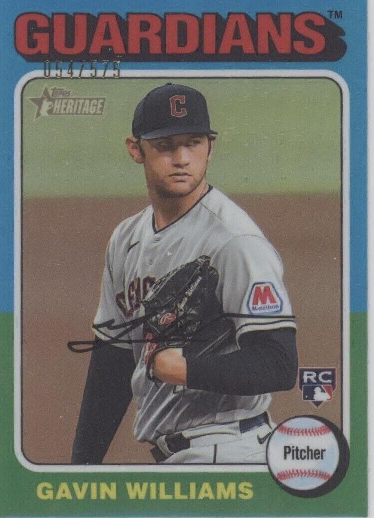 Gavin Williams 2024 topps Topps Heritage Mini