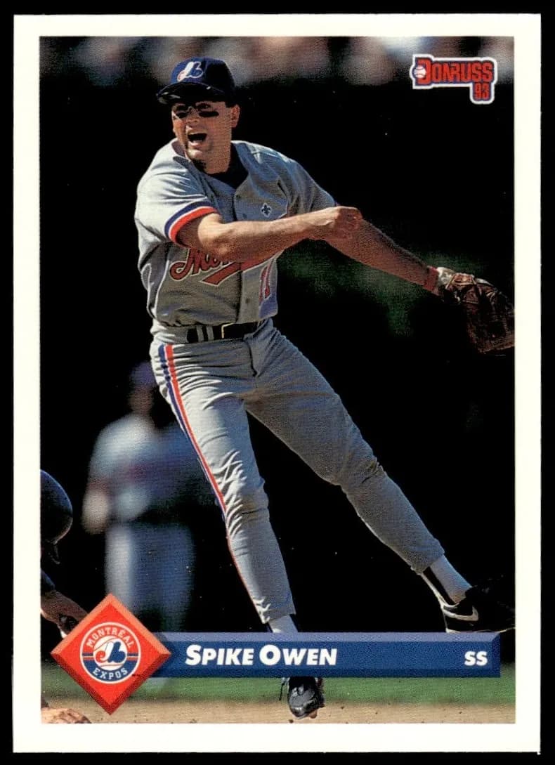 Spike Owen 1993 panini Donruss