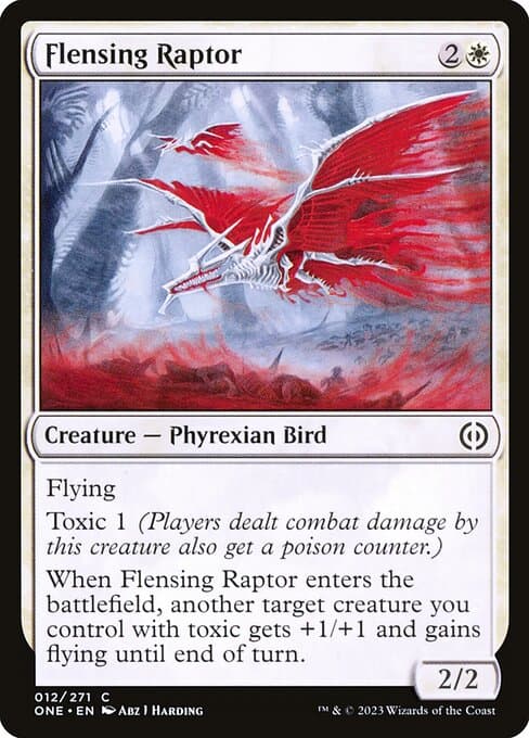 Flensing Raptor 2023 Magic: The Gathering Phyrexia: All Will Be One