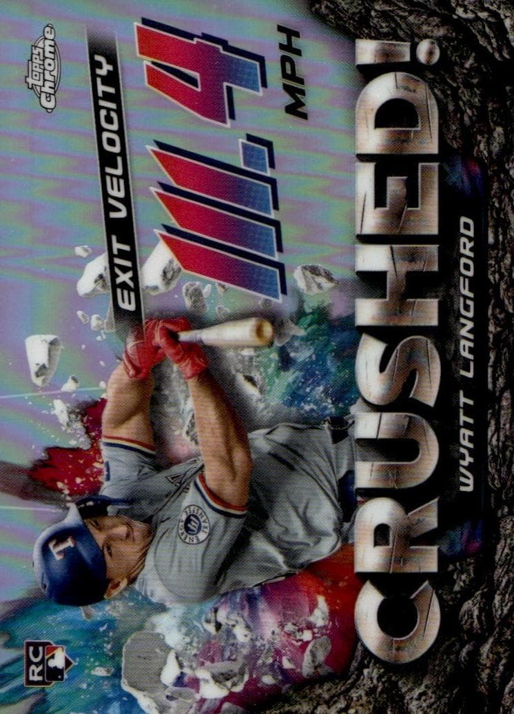 Wyatt Langford 2024 topps Topps Chrome Update