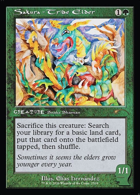 Sakura-Tribe Elder 2019 Magic: The Gathering Secret Lair Drop Foil