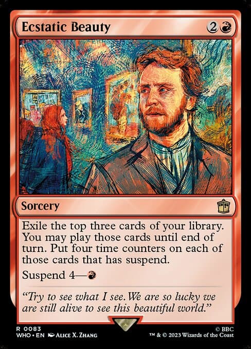 Ecstatic Beauty 2023 Magic: The Gathering Doctor Who Foil