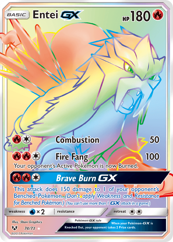 Entei GX 2017 Pokemon