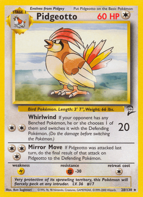 Pidgeotto 2000 Pokemon Base Set 2
