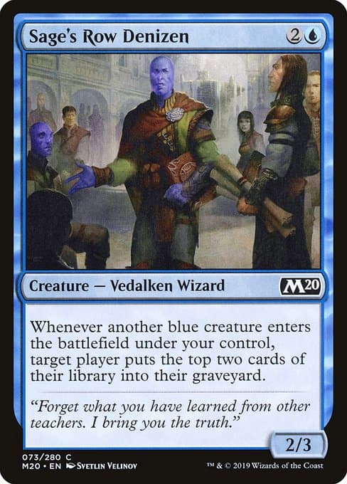 Sage's Row Denizen 2019 Magic: The Gathering Core Set 2020