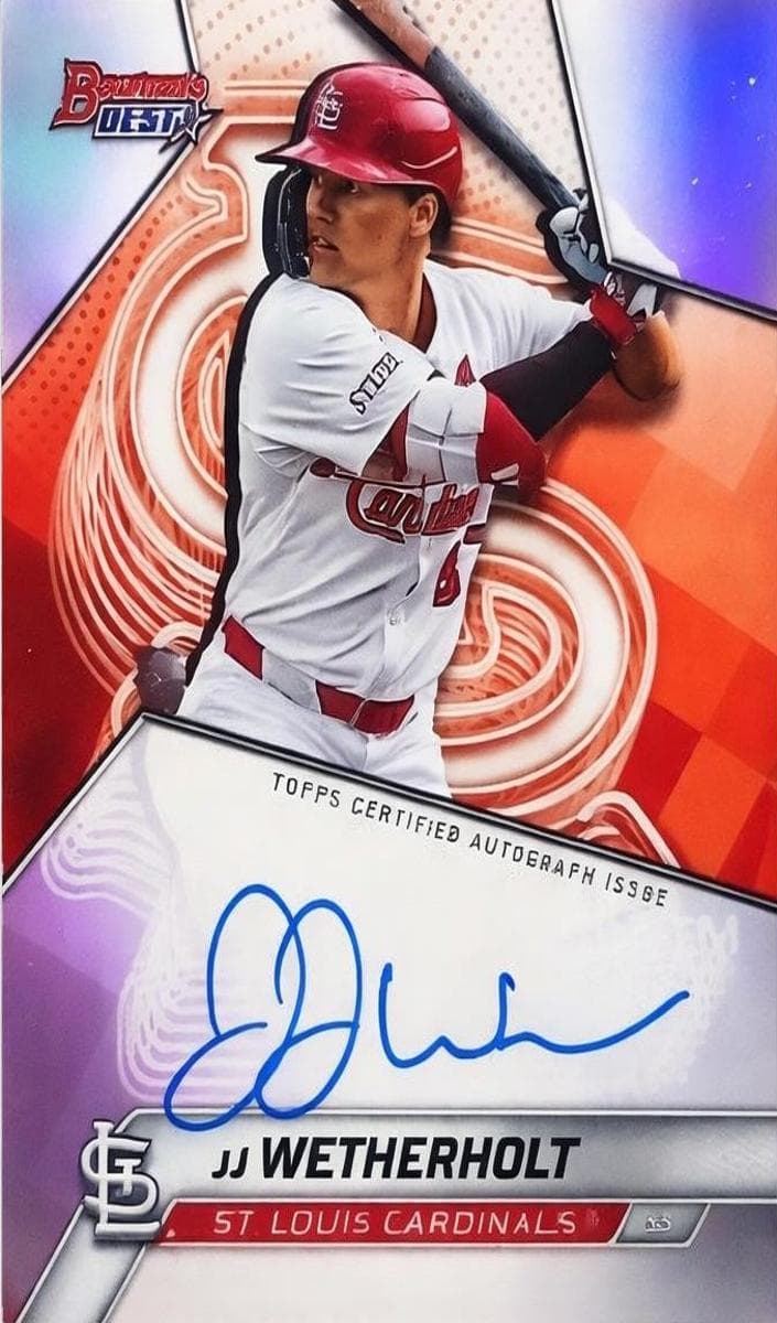 JJ Wetherholt 2025 Bowman Best auto card