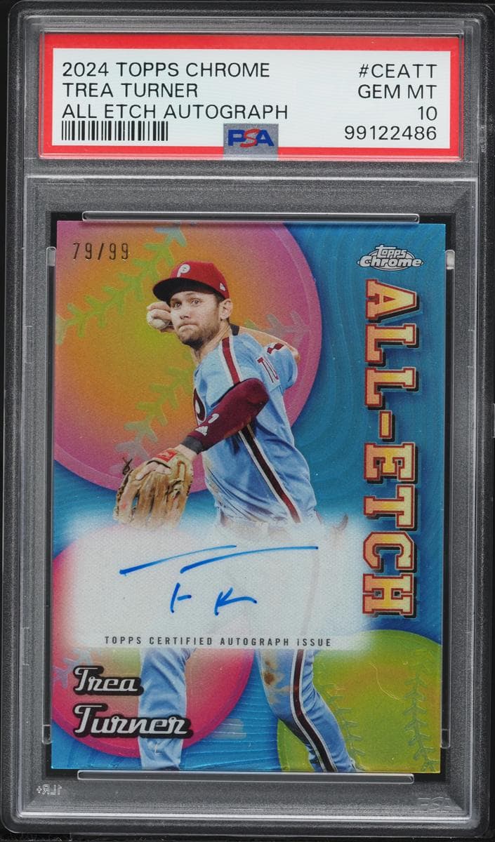 Trea Turner 2024 topps Topps Chrome