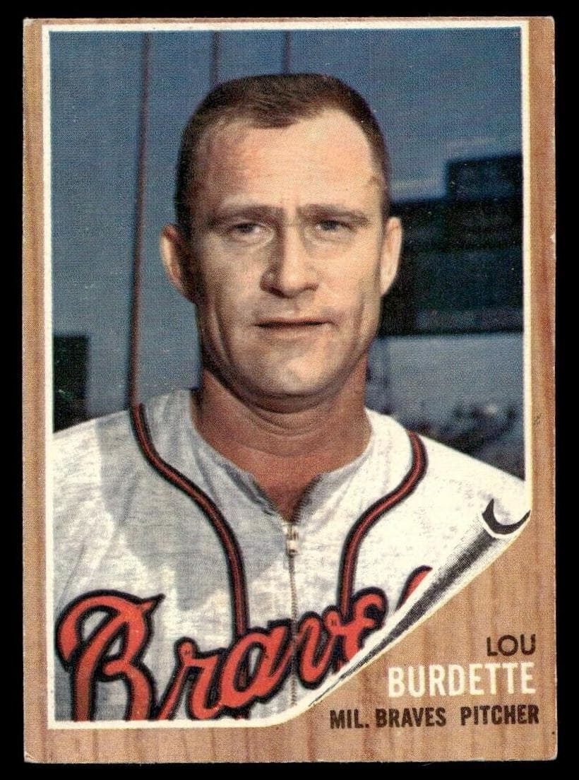 Lou Burdette 1962 topps Topps