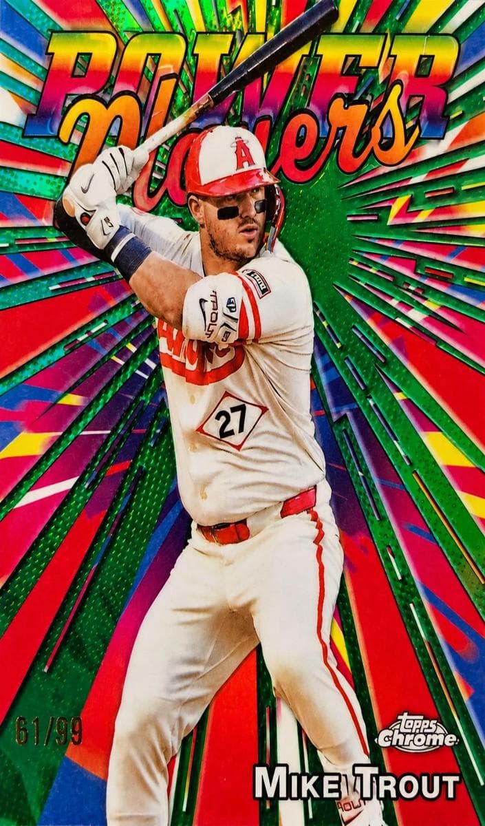 Mike Trout 2025 topps Topps Chrome Update