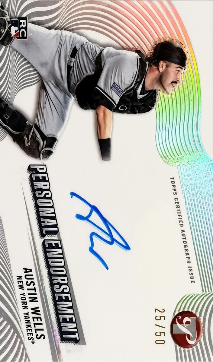 Austin Wells 2024 topps Topps Pristine