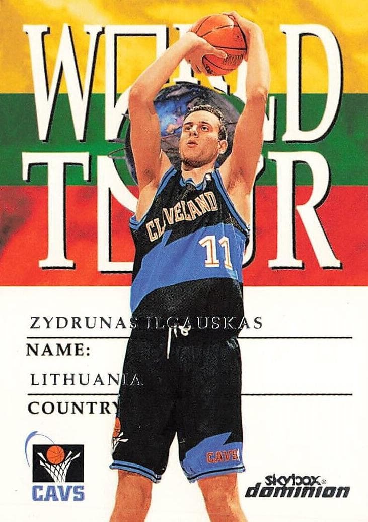 Zydrunas Ilgauskas 1999 skybox Dominion
