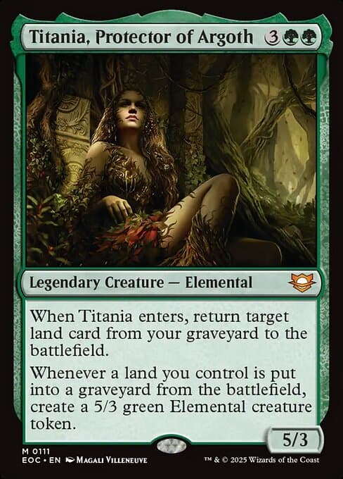 Titania, Protector of Argoth 2017 Magic: The Gathering Commander Anthology