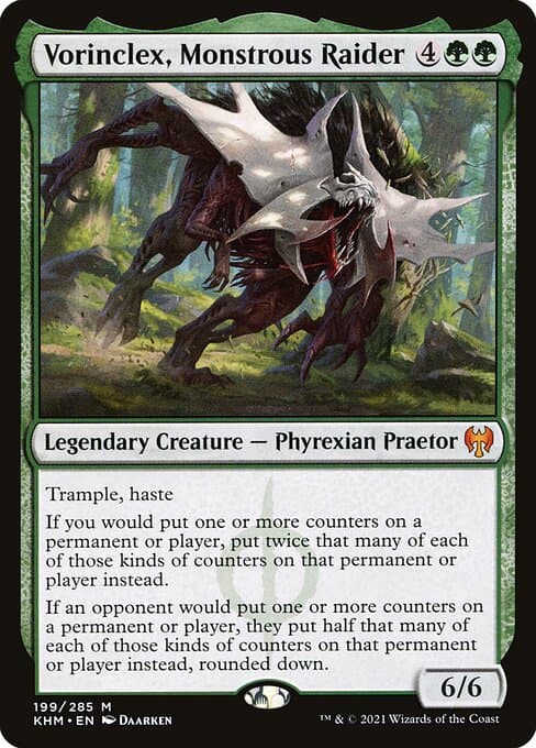 Vorinclex, Monstrous Raider 2021 Magic: The Gathering Kaldheim Borderless