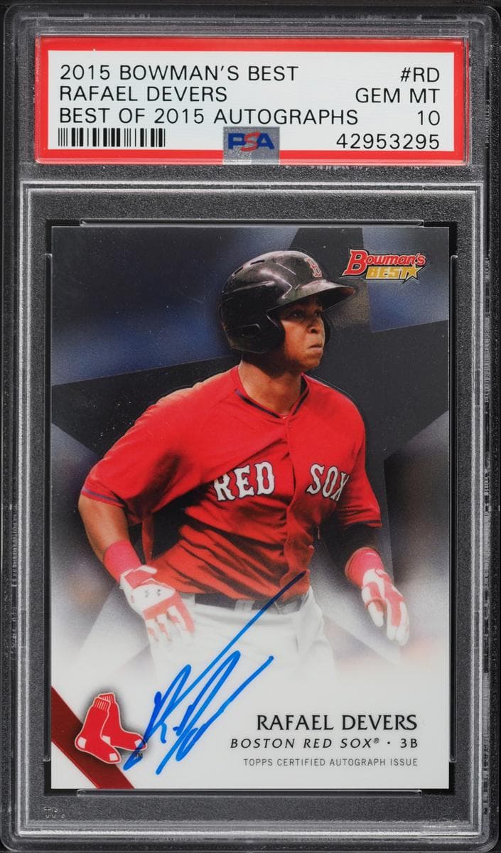 Rafael Devers 2015 bowman Bowman's Best