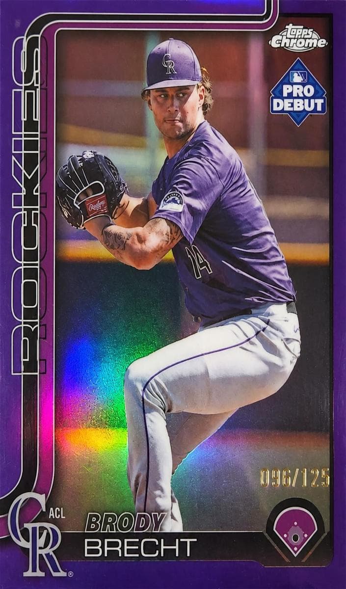 Brody Brecht 2025 topps Topps Pro Debut