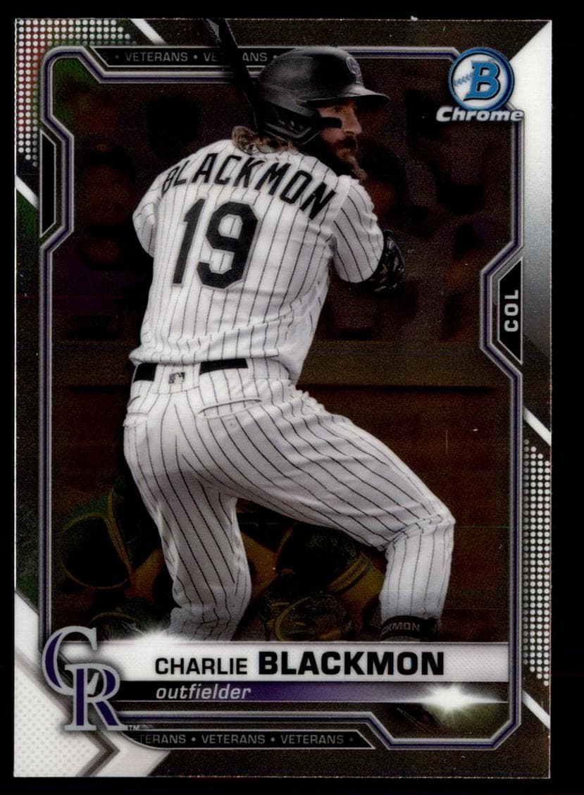 Charlie Blackmon 2021 bowman Bowman Chrome