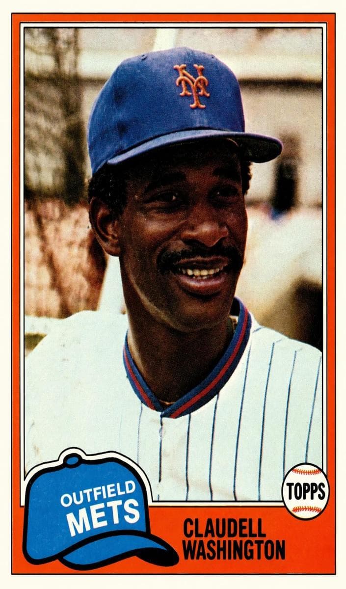 Claudell Washington 1981 topps Topps