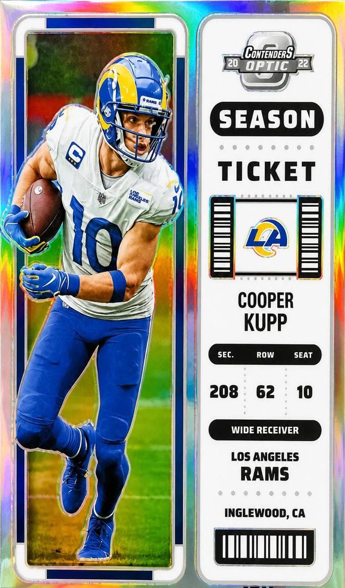 Cooper Kupp 2022 panini Clearly Donruss
