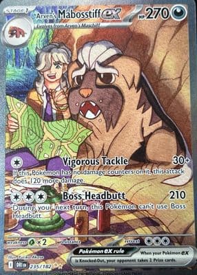 Arven's Mabosstiff EX trading card