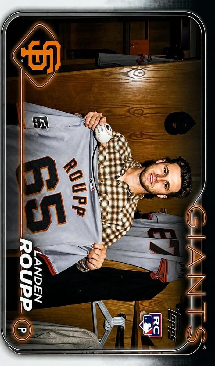 Landen Roupp trading card