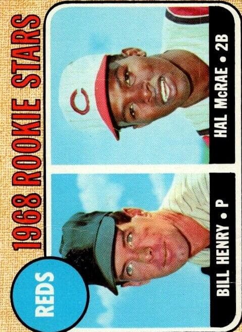 Reds 1968 Rookie Stars (Bill Henry / Hal McRae) #384