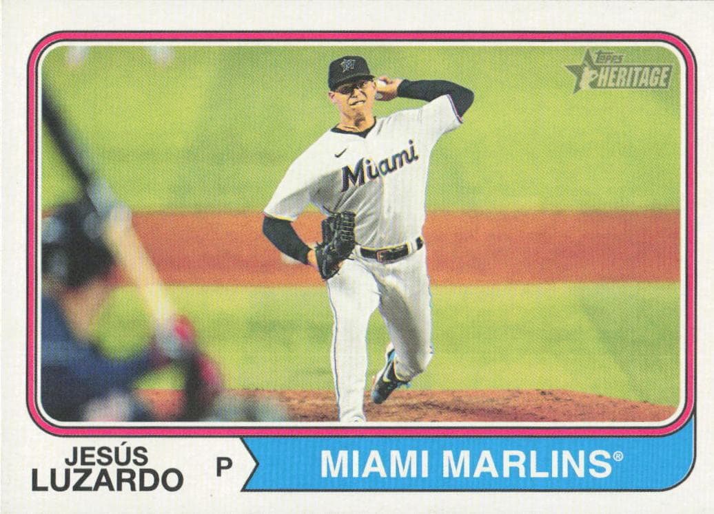 Jesús Luzardo 2023 topps Topps Heritage