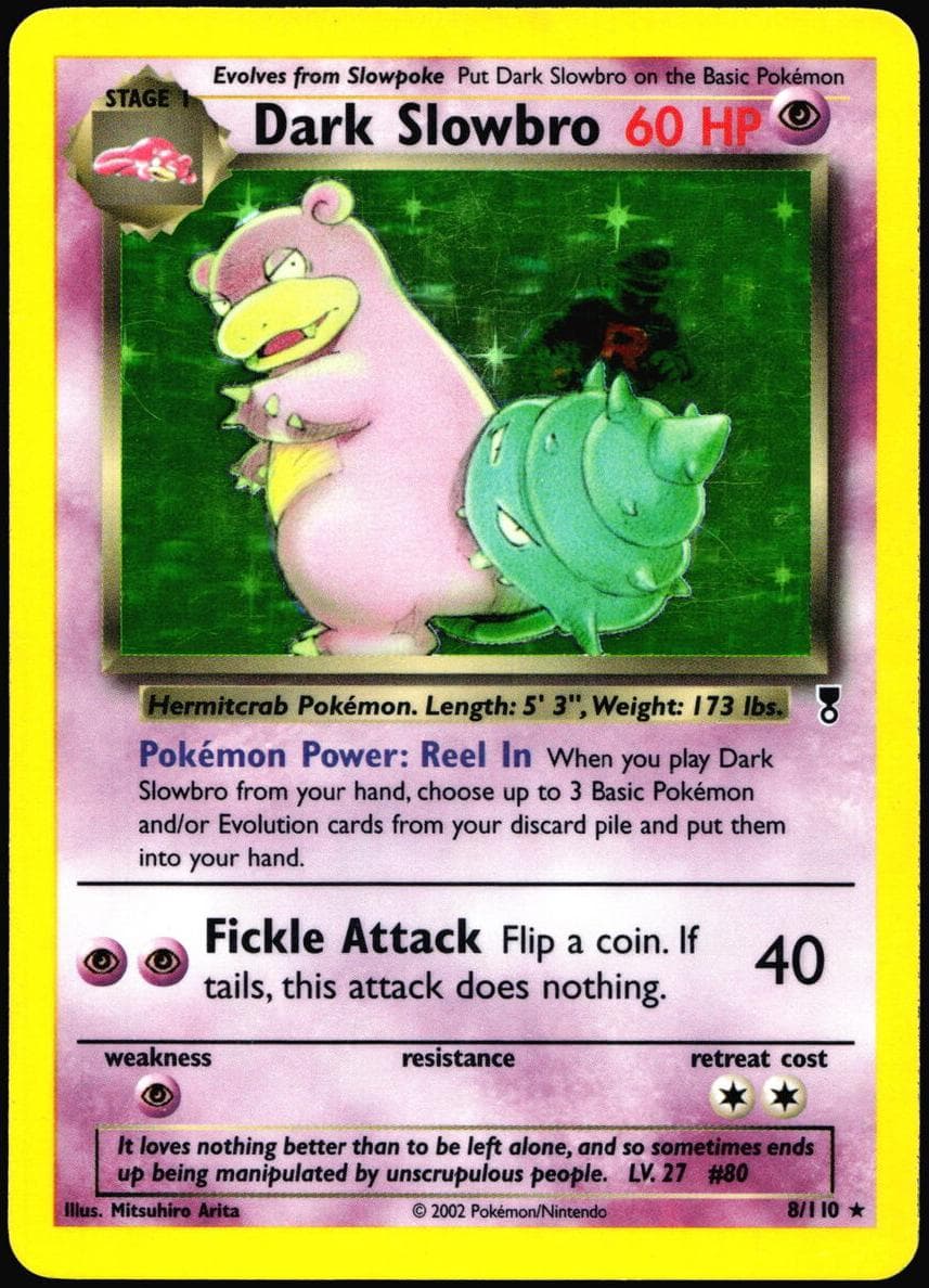 Dark Slowbro trading card