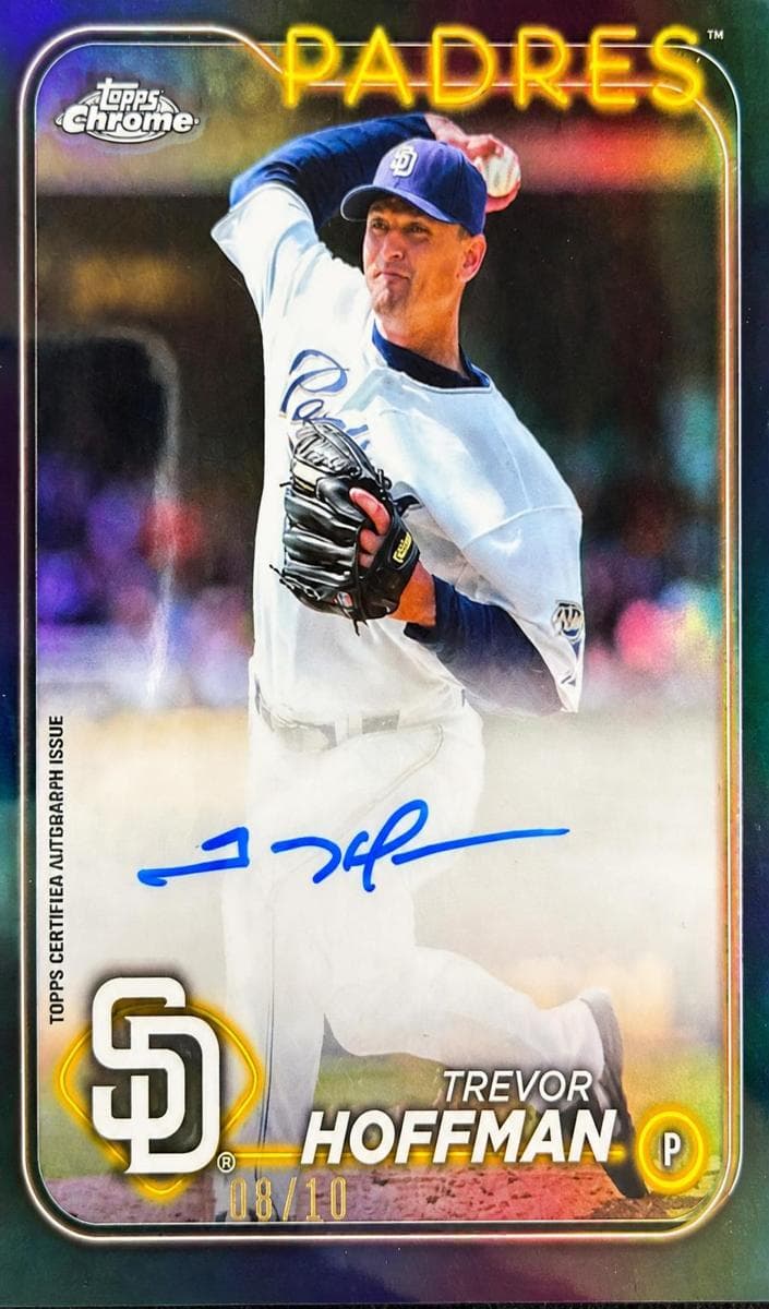 Trevor Hoffman 2024 topps Topps Chrome Black
