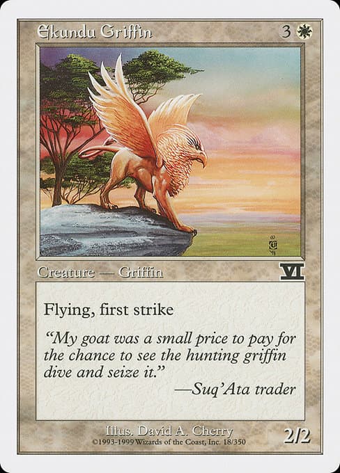 Ekundu Griffin 1999 Magic: The Gathering