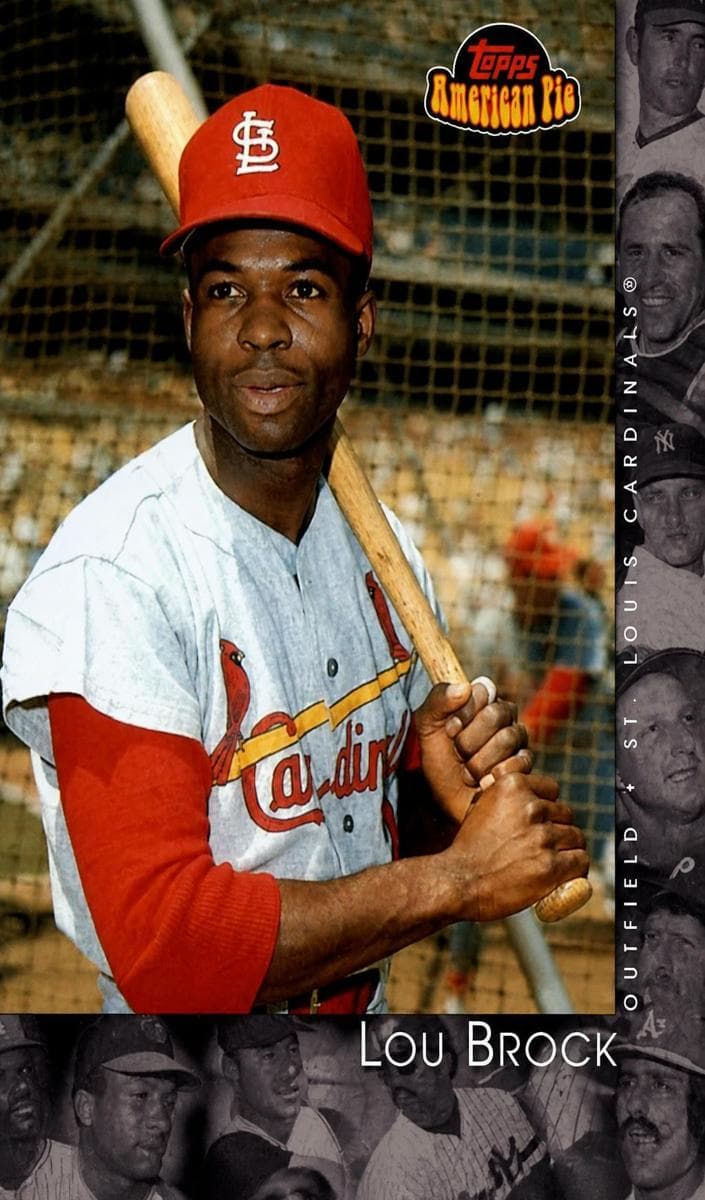 Lou Brock 2001 topps Topps American Pie