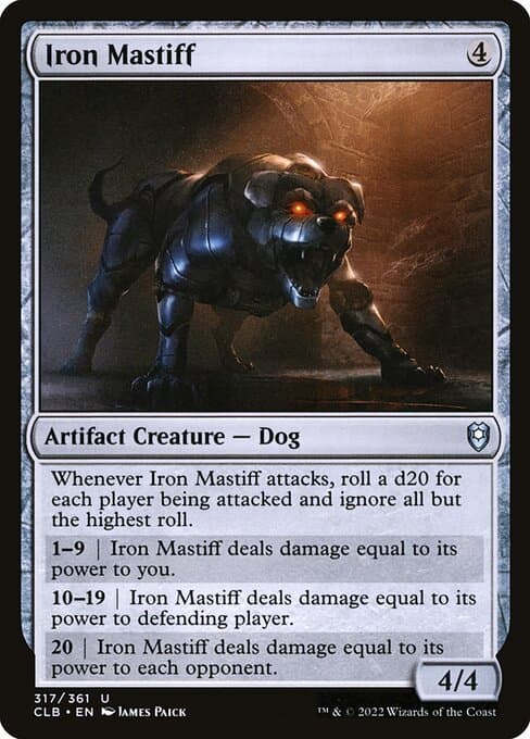 Iron Mastiff 2022 Magic: The Gathering Commander Legends: Battle for Baldur's Gate