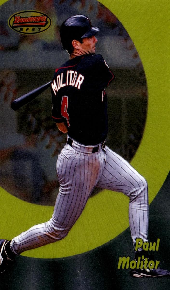 Paul Molitor 1998 bowman Bowman's Best